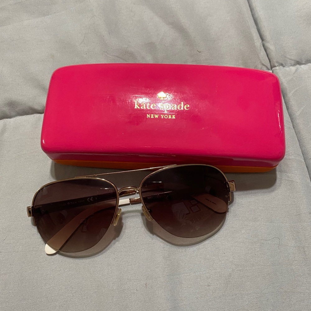 Gold Kate spade sunglasses